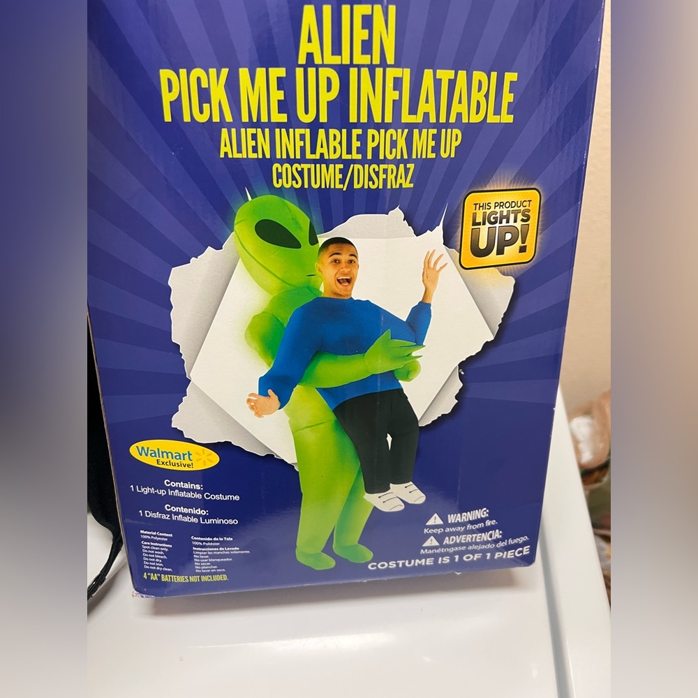Alien pick me up inflatable costume